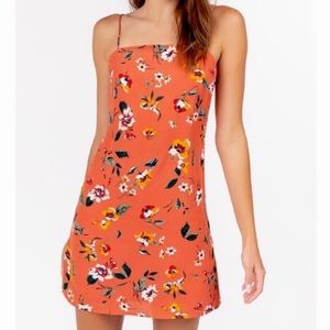 Francesca’s Coral Floral Dress